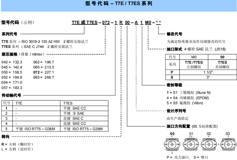 黄片裸体玉足自慰国产 T7E / T7ES 系 列丹尼逊叶片泵型号说明